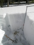 SASP snow pit on April 8, 2012